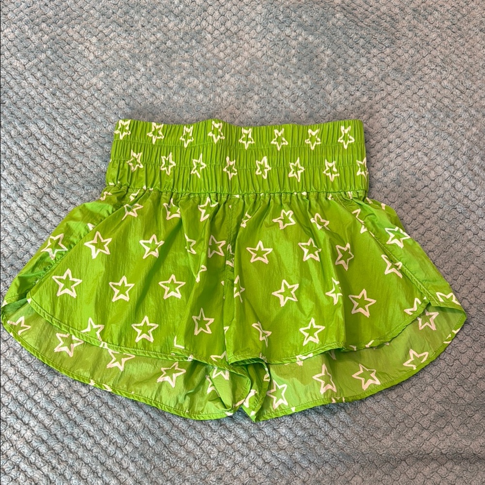 Green Star Patterned shorts
